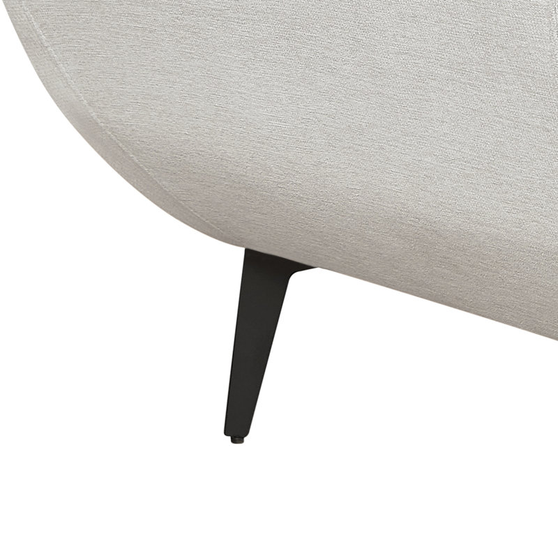 Abel 106" Oversized Family Sectional Sofa, Beige Linen