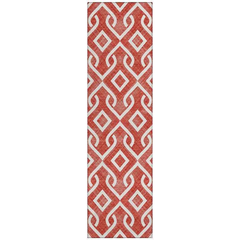 Geometric Indoor / Outdoor Rug, Runner 2'3" x 7'6"