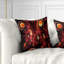 Conception abstraite rouge 3D - oreiller imprimé abstrait-29604343-29604340