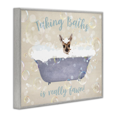 «Take Baths Is Fawn», estampe numérique, design par Susan Arnot
