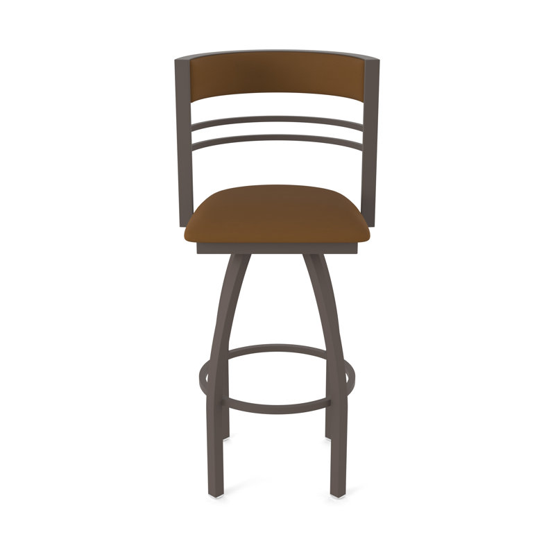 Hunter Swivel Stool, Bronze, Tabouret de comptoir (siège d'une hauteur de 25 p, Vinyle - Chaume de galop