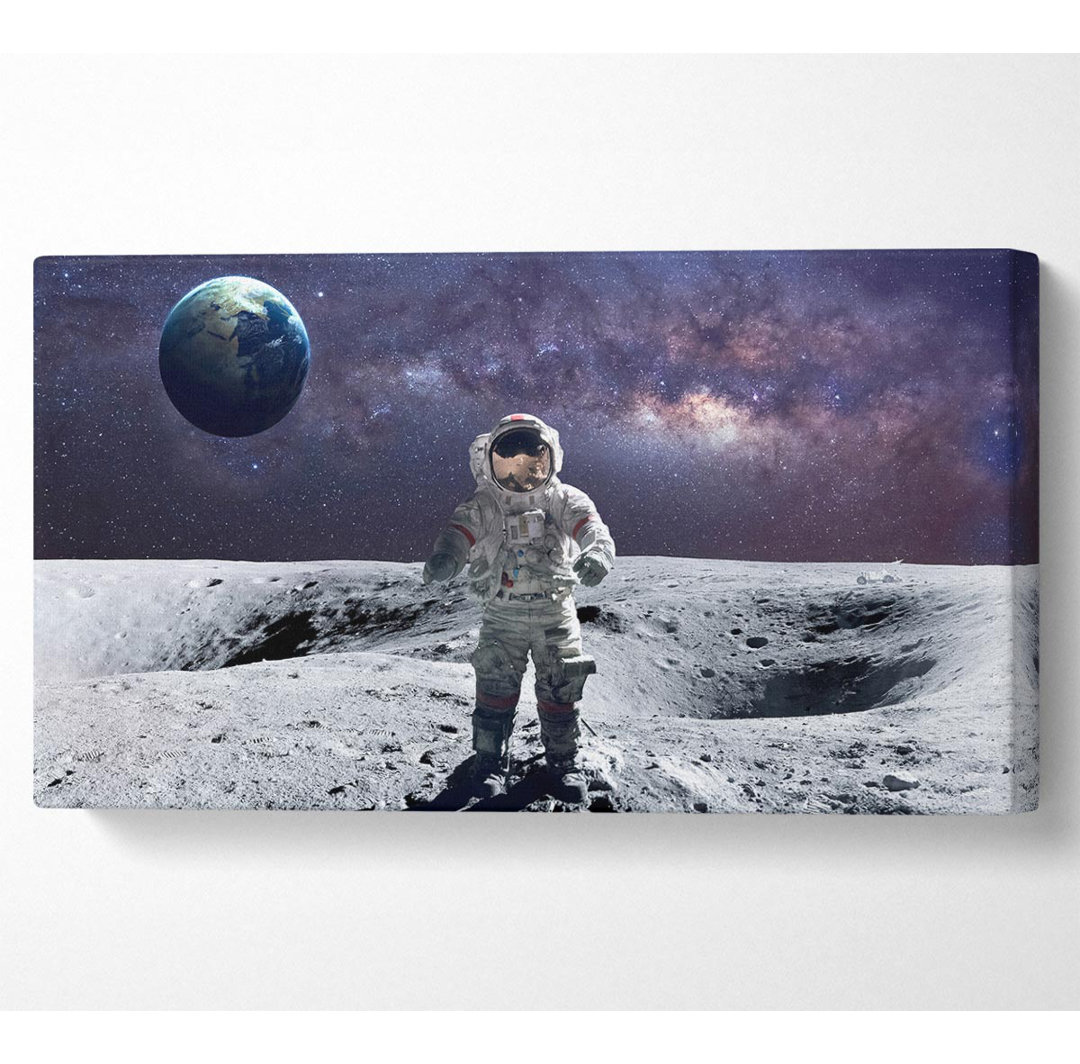 Ausherman Man On The Moon - Kunstdrucke auf Leinwand