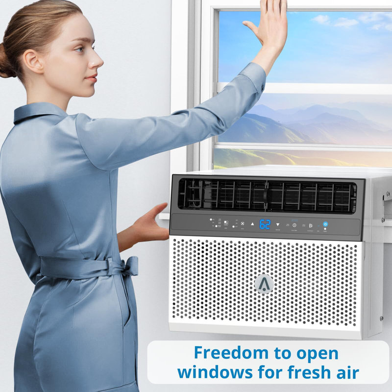 Zstar 8000 BTU Wi-Fi Connected Window Air Conditioner with Remote Included
