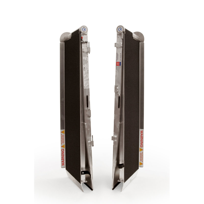 Prairie View Industries Metal Foldable Portable Ramp, 7' L