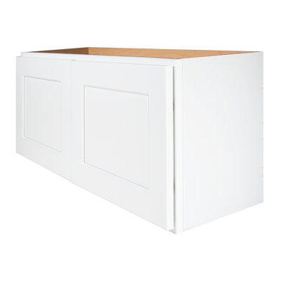 Armoire murale 2 portes l 36 po x H 15 po x P 12 po blanc Prêt à assembler (RTA)