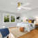 Whisper 52" 5-Solid Blade Classic Ceiling Fan with LED Light Kit and Remote Control