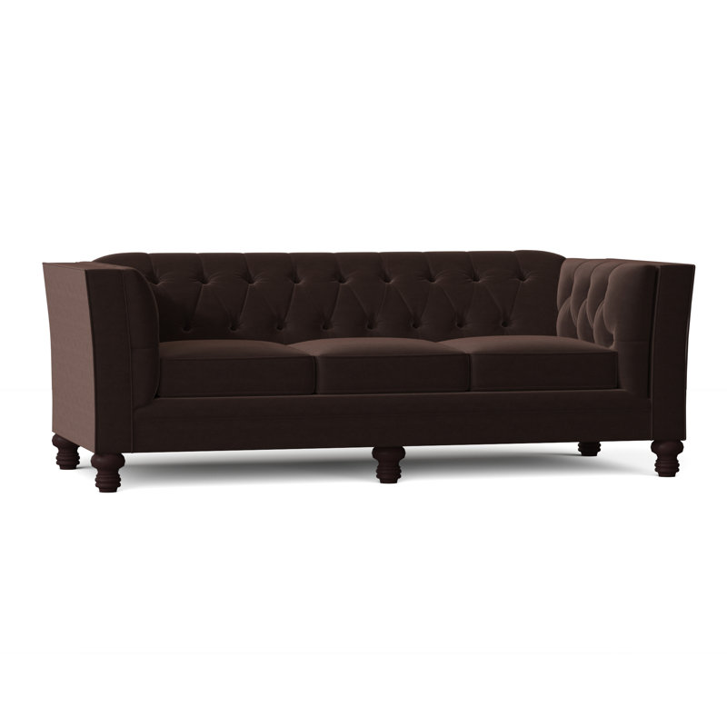 Kirtin 89'' Upholstered Sofa, Akiko Walnut