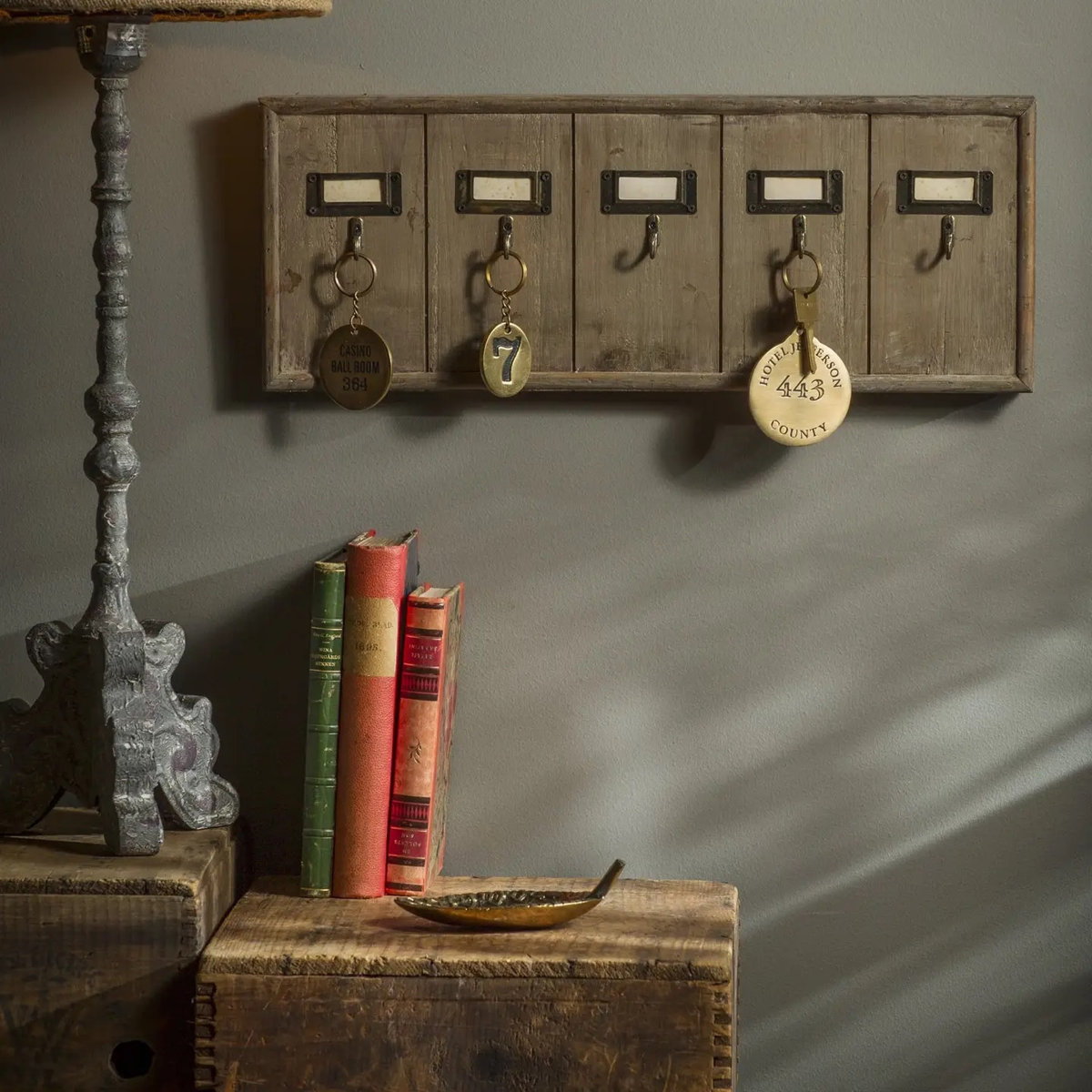 East Urban Home Wooden 5-Key Rack | Wayfair