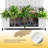 Modern Look Metal Planter Wall with Trellis, Outdoor Elevated Garden Bed with Drainage & Lockable Wheels, PLanter Pot Perfect for Climbing Plants, Vegetables, and Roses – Designed for Gardening Enthusiasts-1138453777-1138453779