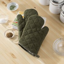 at Home 2-Piece Mini Oven Mitt Set, Grey