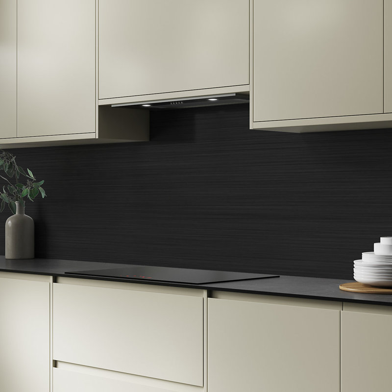 Aluminium Kitchen Hob Splashback, 305 cm x 75 cm, Brushed Copper/Brushed Carbon