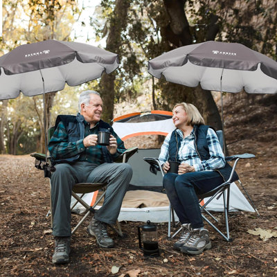 Parasol avec pince universelle et réglable