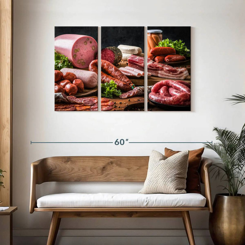 Yarlin Raw Sausages, 28" H x 45" W
