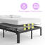 Planche de 0,3 po, panneaux de support de lit pliables, support de matelas à profil bas avec housse-1514815583