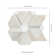 Angora Floralis 11" X 12" Polished Marble Mosaic Floor And Wall Tile