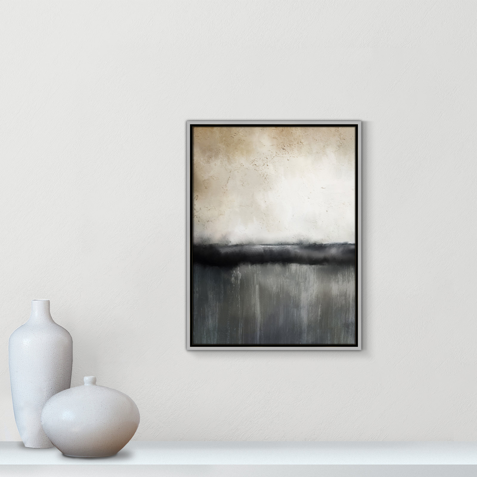 Dorota "Sunset" Print by Kimberly Allen, 25.5" H x 19.5" W, Picture Framed Canvas, Silver