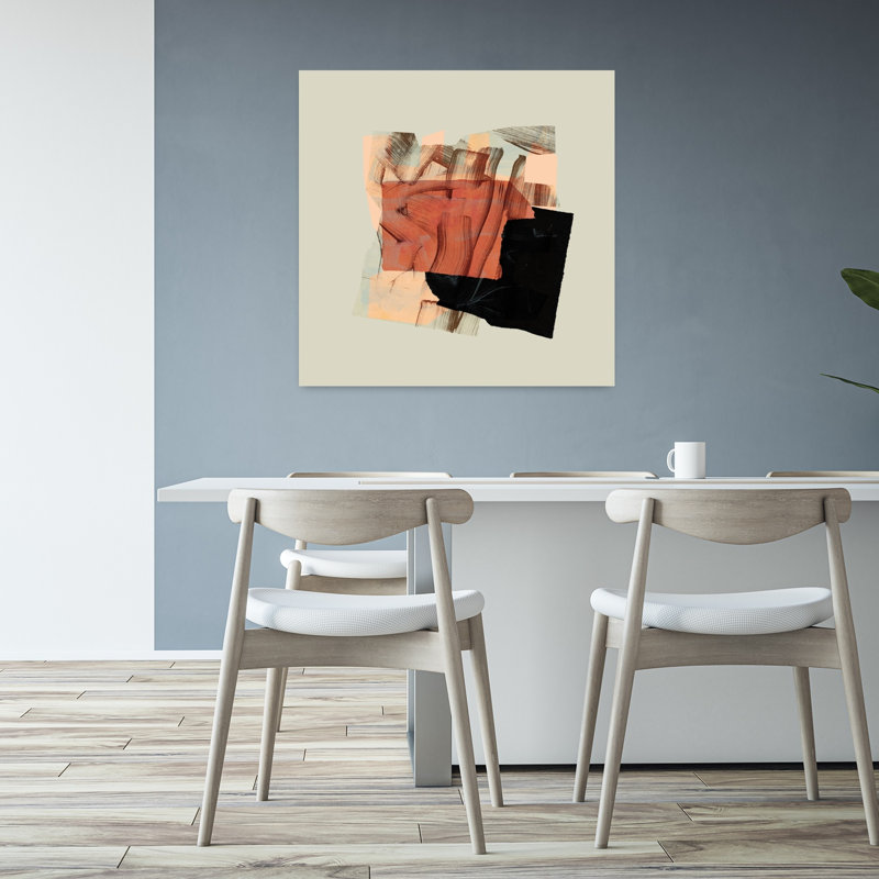 Art contemporain, art contemporain abstrait, H 32 po x l 32 po