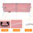 8Ft Portable Plastic Folding Table In Pink - Ideal For Camping, Picnics & Parties, Strong, Waterproof, Foldable Picnic For Foldable, , Stable-1239349935