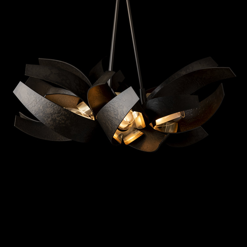 Corona 6 - Light Unique/Statement Geometric Pendant, Dark Smoke