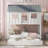 Twin Size House Bunk Bed With Trundle,Roof And Windows