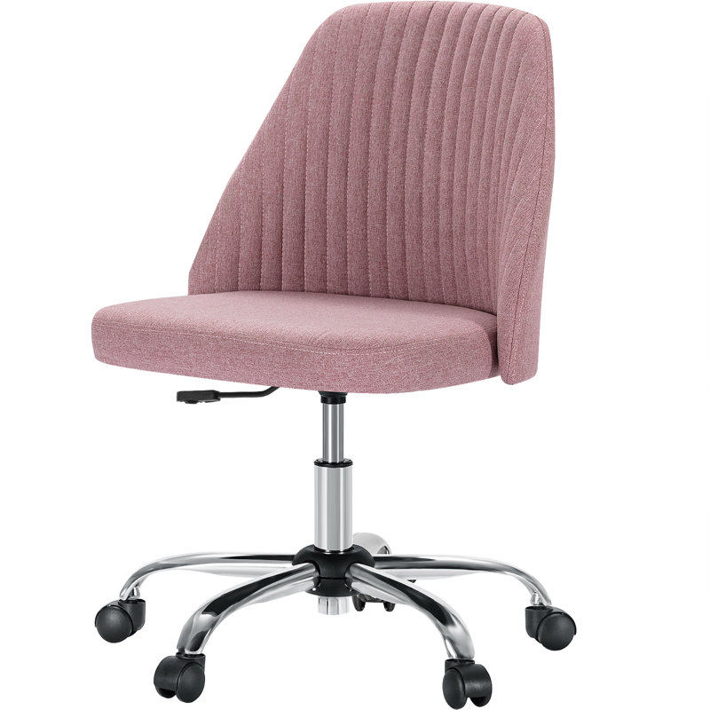 Chaises de bureau pivotantes et réglables Modern, Rose