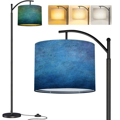  Lampe sur pied Arc Marble Blue