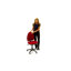  Chaise de bureau ergonomique multifonctionnelle à dossier moyen en tissu-30774826-30774828