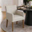 Ensemble de table de salle à manger 4 personnes Woodcroft avec table ronde unie et 4 fauteuils rembourrés en tissu-130545128