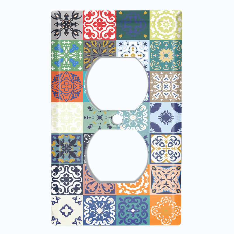 Patterned 1 - Gang Standard Wall Plate