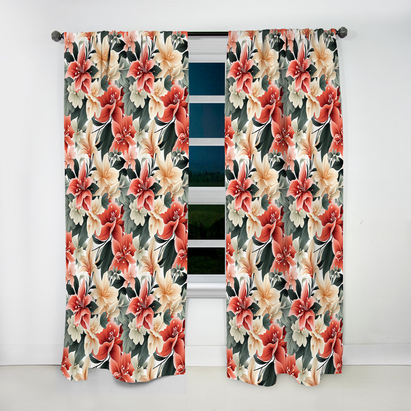 Rideau tropical - Velours obscurcissant - Subdued, L 52 po x L 90 po