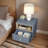 Modern Single Drawer Wood Bedside Table, Compact Nightstand, Nordic Style with Storage-106721932