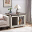 Cage pour chien avec cage de grange coulissante Ethereal Farmhouse-176415356