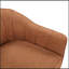 Fauteuil en chenille rouille à 4 pieds-388452690