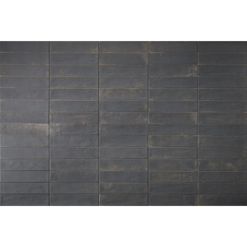 Downtown 2" x 10" Matte Porcelain Subway Wall & Floor Tile, Black