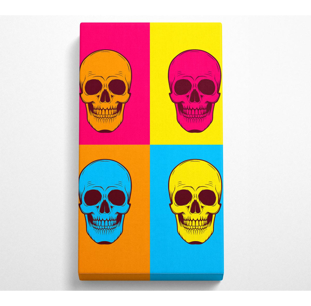 Averion Funky Skulls - Kunstdrucke auf Leinwand - Wrapped Canvas