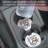 Dogs & Coffee Single Round Absorbent Stone Car Coaster