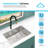 KBFmore Double Bowl Tight Radius Stainless Steel Kitchen Sink Only-89710347-89710346