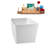 51" Streamline Soaking Freestanding Tub and Tray With Internal Drain-101412788