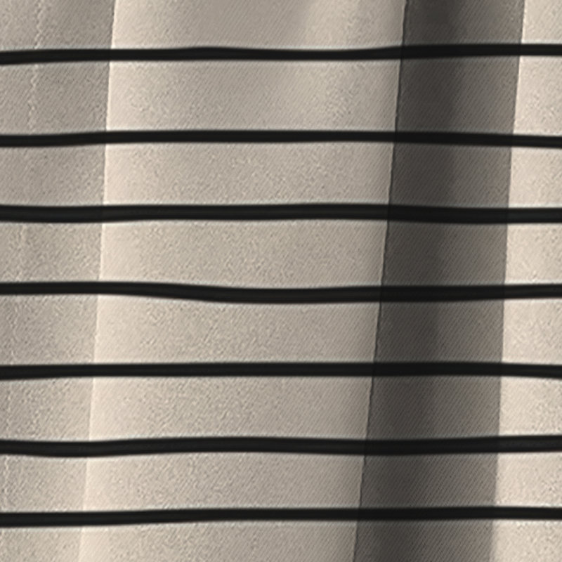 Simple Horizon III - Rideau formes abstraites - Rideau occultant - 1 panneaux, L 52 po x L 90 po
