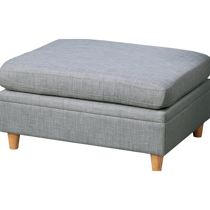 Gris délicat - 5 pièces, tissu orné, bois fabriqué 5 pièces en gris, enveloppé, fabriqué