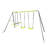 Interesting Swingset With  Plastic Safe Swing Set 440Lbs For Outdoor Playground With Face To Face Without Tee