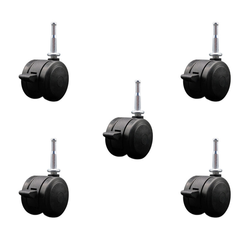 Black Floor Safe Twin Casters