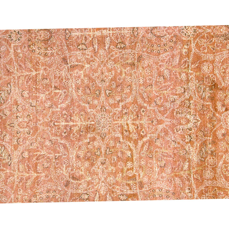 Hand Knotted Wool Area Rug in Aubergine