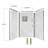 Bella CORE Arctic Mist Tub and Shower Surround with Gray Trim up to 48Dx48Wx48Dx96H