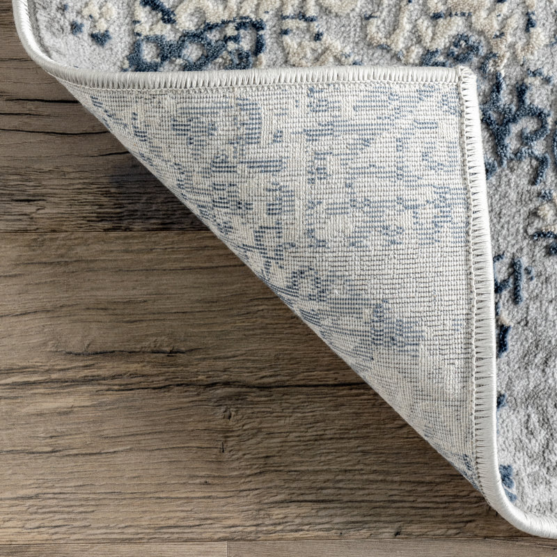 Tapis gris / beige Rubio, Tapis de couloir 2 pi 6 po x 6 pi