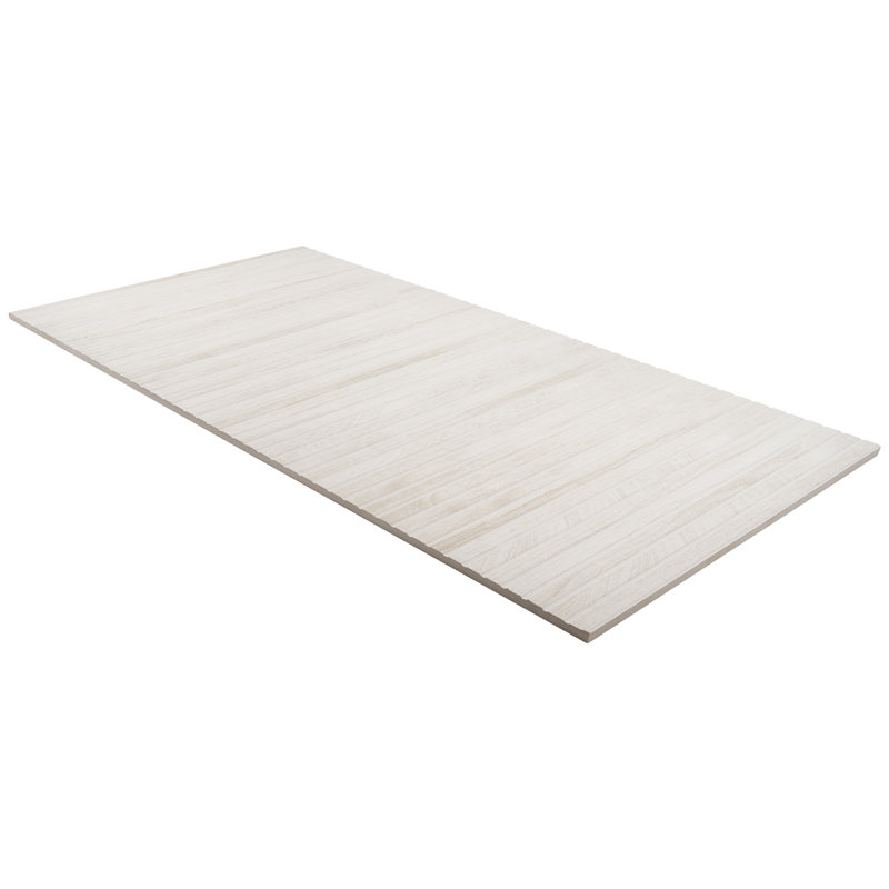 Auburn Ribbon 24 in. x 48 in. Porcelain Ribbed Wood Look Wall Tile (15.49 Sq. Ft. / Case), White
