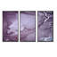 Encre de marbre mauve et grise mauve - impression sur toile flottante 3 pièces-2033637112-2033637090