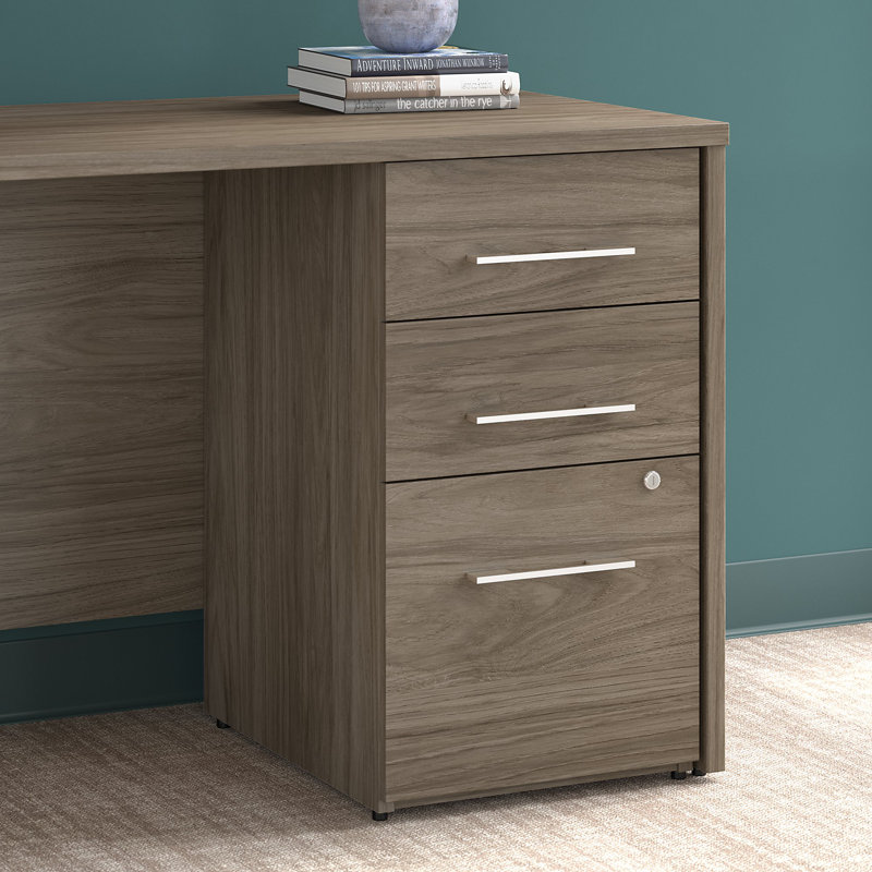Classeur à 3 tiroirs Office 500, Hickory moderne
