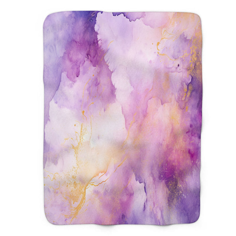 Gemstone Swirls - 1 pièce Sherpa Premium, L 60 po x L 80 po