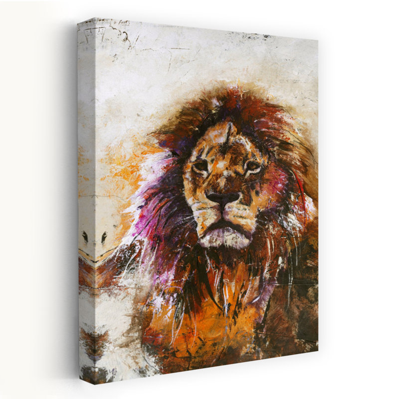 Art contemporain de tigre, H 24 po x l 16 po